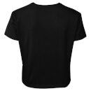 Official Superman Crackle Logo Women's Cropped T-Shirt - Black