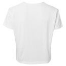 Justice League Flash Logo Women's Cropped T-Shirt - White