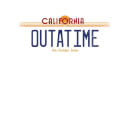 Back To The Future Outatime Plate Hoodie - White