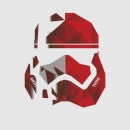 Jedi Cubist Trooper Helmet Black Hoodie - Grey