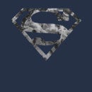 Marble Superman Logo Hoodie - Navy