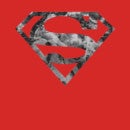 Marble Superman Logo Hoodie - Red