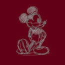 Disney Mickey Mouse Sketch Hoodie - Burgundy