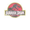 Jurassic Park Logo Vintage Hoodie - White