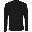 Back To The Future Classic Logo Men's Long Sleeve T-Shirt - Black