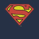Official Superman Crackle Logo Men's T-Shirt - Navy
