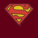 Camiseta para hombre con logotipo crepitante de Superman - Burdeos