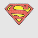 Official Superman Crackle Logo Men's T-Shirt - Grey