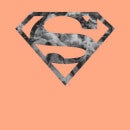 Marble Superman Logo Men's T-Shirt - Coral