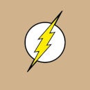 Justice League Flash Logo Men's T-Shirt - Tan