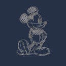 Disney Mickey Mouse Sketch Men's T-Shirt - Navy