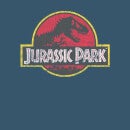 Jurassic Park Logo Vintage Men's T-Shirt - Navy Acid Wash