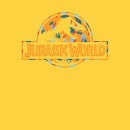 Jurassic Park Logo Tropical Men's T-Shirt - Yellow