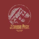 Jurassic Park Lost Control Men's T-Shirt - Burgundy Acid Wash