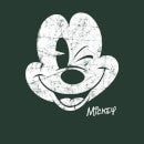 Disney Mickey Mouse Worn Face Women's T-Shirt - Green