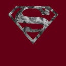 Marble Superman Logo Women's T-Shirt - Burgundy