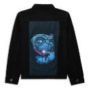 E.T. El Extraterrestre X Ghoulish Camiseta Hombre - Celeste Tie Dye