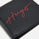 HUGO Handwritten Printed Leather Wallet
