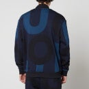 HUGO Derval Logo-Print Cotton Bomber Jacket - S