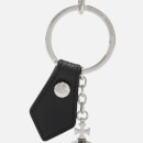 Vivienne Westwood Saffiano Orb Leather and Metal Keyring