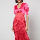 Never Fully Dressed May Contrast Satin Dress - UK 8
