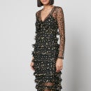 Never Fully Dressed Kate Leopard Tulle Maxi Dress - UK 6