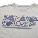 Wakanda Forever Stylized Men's T-Shirt - Grey