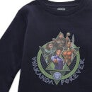 Wakanda Forever Characters Composition Kids' Sweatshirt - Navy