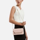 Strathberry East West Mini Leather Baguette Bag