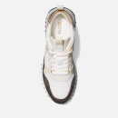 MICHAEL Michael Kors Theo Faux Leather and Mesh Trainers - UK 3