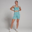 Pantalón corto de ciclismo sin costuras Shape para mujer de MP - Tie dye azul atardecer - XS