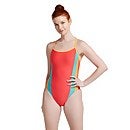 Women's Colorblock One Back One Pice Swimsuit