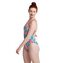 Women's Printed Double Lace Back One Piece Swimsuit