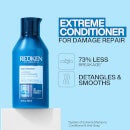 Redken Extreme Shampoo, Conditioner and One United Multi-Benefit Leave-in Treatment, Strength Repair Bundle for Damaged Hair
