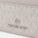 Michael Kors Jet Set Coated-Canvas and Leather Wallet