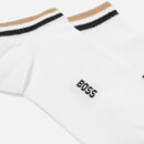 BOSS Bodywear Uni Striped Cotton-Blend Ankle Socks 2-Pack