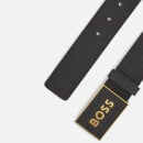 BOSS Icon Textured-Leather Belt - 85cm