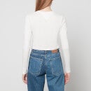 Tommy Jeans Cropped Essential Logo Cotton Top - S