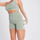 MP Tempo Rib Seamless Shorts til kvinder – Sage Grey - XS