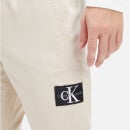 Calvin Klein Jeans Monologo Badge Cotton-Blend Casual Chinos - M