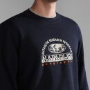 Napapijri Macas Logo-Printed Cotton-Jersey Sweatshirt - L