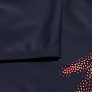 Bañador tipo bóxer HyperBoom estampado con logotipo para niño, azul marino/naranja