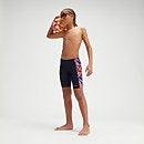 HyperBoom Schwimmhose mit Einsätzen für Jungen Marineblau/Orange