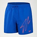 Boys' Hyper Boom Logo 15" Swim Shorts Blue/Orange