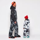 Men's Black Tie Dye Snow Suit Twinning Set