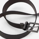 Armani Exchange Black Buckle Leather Belt