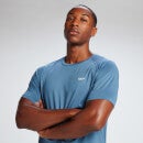 Спортивная мужская футболка с короткими рукавами MP — Серо-синяя - XXXL