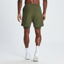 Pantalón corto de entrenamiento 2 en 1 para hombre de MP - Verde aceituna