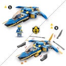 LEGO NINJAGO: Jay’s Lightning Jet EVO Toy Plane Set (71784)