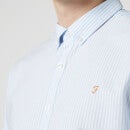Farah Brewer Striped Organic Cotton-Piqué Shirt - XXL